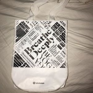 white lululemon bag